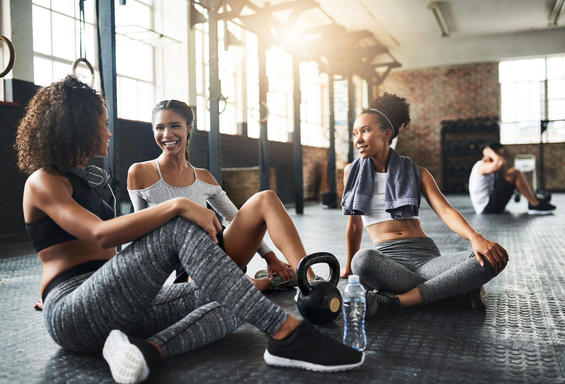 Gym time is bestie bonding time
